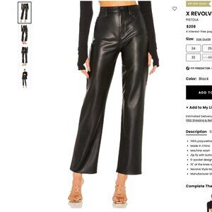 Pistola x REVOLVE “Cassie” Super High Straight Pant